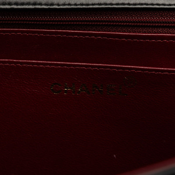 シャネル デカマトラッセ30 ココマーク チェーン 斜め掛け ショルダーバッグ ブラック レザー レディース CHANEL 【中古】