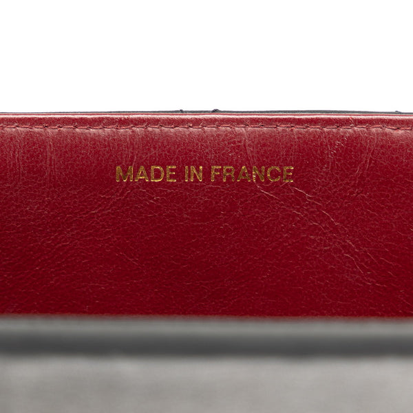 シャネル デカマトラッセ30 ココマーク チェーン 斜め掛け ショルダーバッグ ブラック レザー レディース CHANEL 【中古】