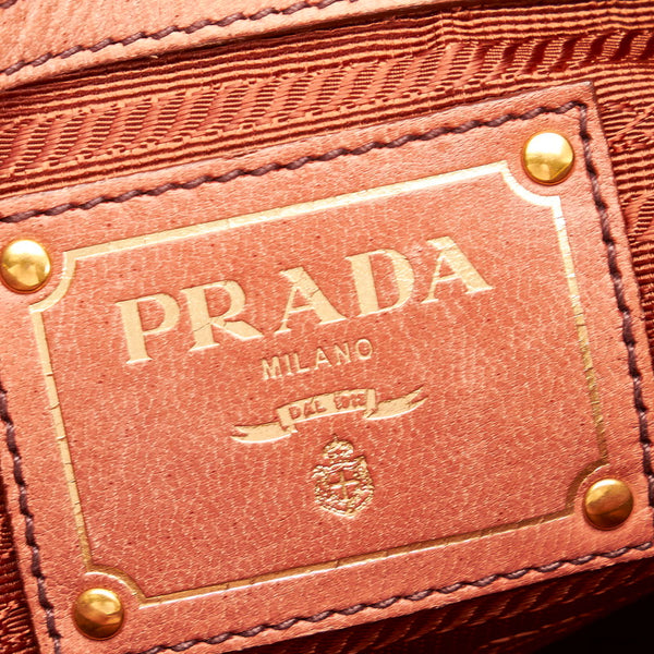 プラダ ハンドバッグ ショルダーバッグ 2WAY ブラウン レザー レディース PRADA 【中古】