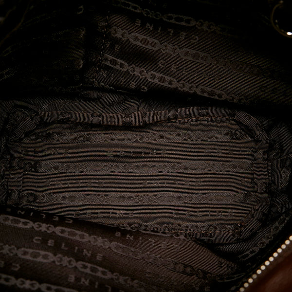 セリーヌ ワンショルダー ブラウン レザー レディース CELINE 【中古】