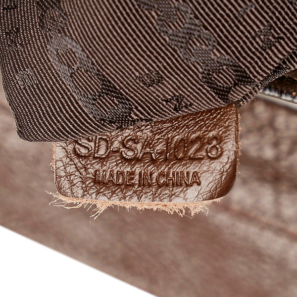 セリーヌ ワンショルダー ブラウン レザー レディース CELINE 【中古】