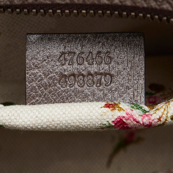 グッチ GGスプリーム キャットヘッド 斜め掛け ショルダーバッグ 476466 ベージュ ブラウン PVC レザー レディース GUCCI 【中古】