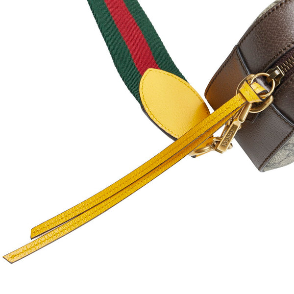 グッチ GGスプリーム キャットヘッド 斜め掛け ショルダーバッグ 476466 ベージュ ブラウン PVC レザー レディース GUCCI 【中古】