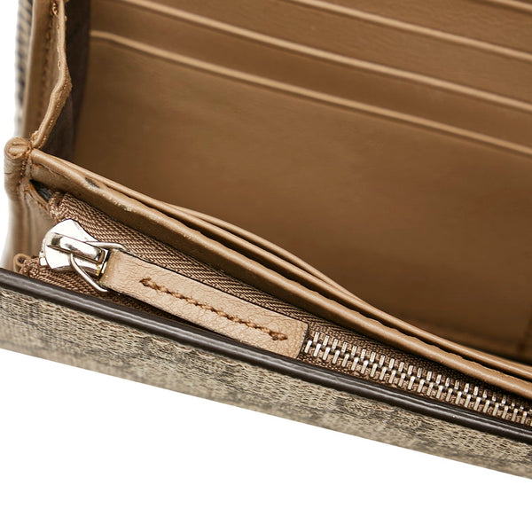 グッチ GGスプリーム ディオニュソス チェーンウォレット 404141 ベージュ PVC レザー レディース GUCCI 【中古】