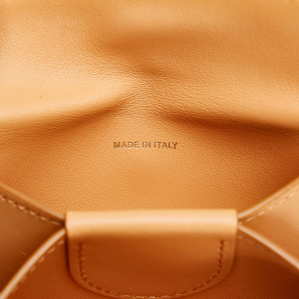バーバリー TB リカルドティッシ チェーン ショルダーコインケース カードケース 小銭入れ ベージュ レザー レディース BURBERRY 【中古】