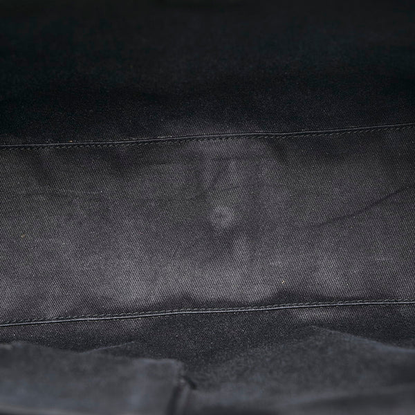 グッチ GGキャンバス ハンドバッグ 120895 ブラック キャンバス レザー レディース GUCCI 【中古】