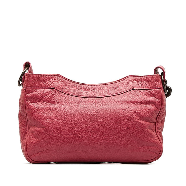 バレンシアガ シティ 斜め掛け ショルダーバッグ 242803 ピンク レザー レディース BALENCIAGA 【中古】
