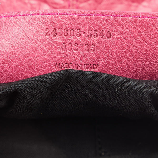 バレンシアガ シティ 斜め掛け ショルダーバッグ 242803 ピンク レザー レディース BALENCIAGA 【中古】