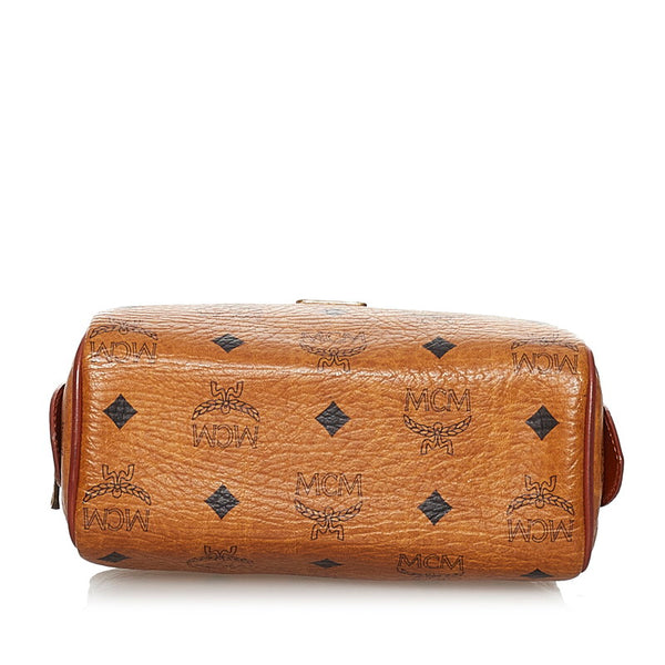 エム シー エム ヴィセトス ミニハンドバッグ ブラウン レザー レディース MCM 【中古】