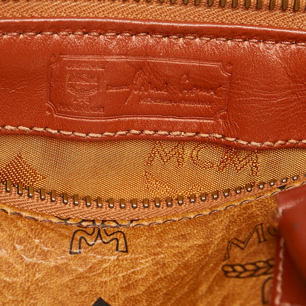 エム シー エム ヴィセトス ミニハンドバッグ ブラウン レザー レディース MCM 【中古】