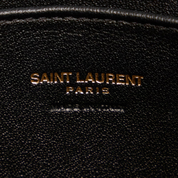 サンローラン ベイビーカバス ブラック レザー ハンドバッグ ショルダーバッグ ２WAY レディース SAINT LAURENT 【中古】