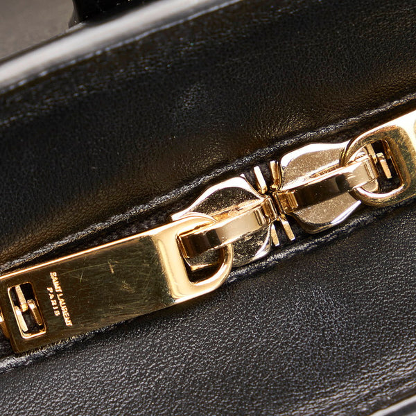 サンローラン ベイビーカバス ブラック レザー ハンドバッグ ショルダーバッグ ２WAY レディース SAINT LAURENT 【中古】