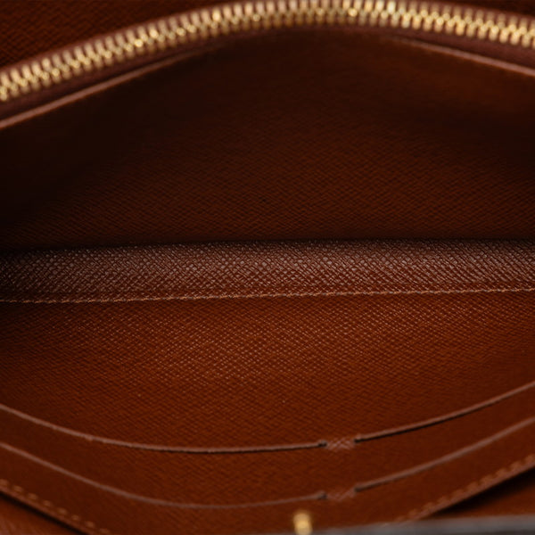 ルイ ヴィトン モノグラム ポシェット ポルト モネ クレディ 長財布 M61726 ブラウン PVC レザー レディース LOUIS VUITTON 【中古】