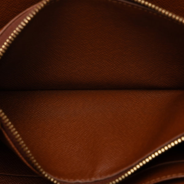 ルイ ヴィトン モノグラム ポシェット ポルト モネ クレディ 長財布 M61726 ブラウン PVC レザー レディース LOUIS VUITTON 【中古】