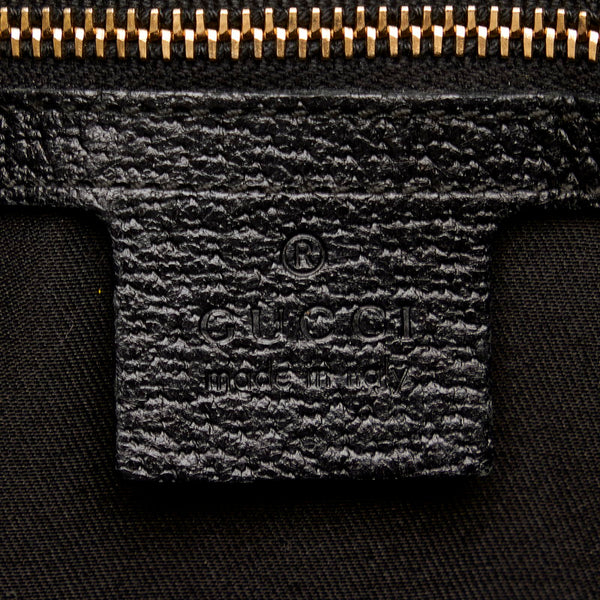 グッチ GGキャンバス ハンドバッグ トートバッグ 492783 ブラック キャンバス レザー レディース GUCCI 【中古】