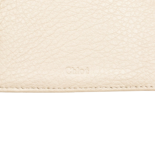 クロエ パディントン 手帳カバー システム手帳 ミニ6穴 アイボリー レザー レディース Chloe 【中古】