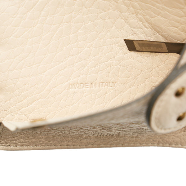 クロエ パディントン 手帳カバー システム手帳 ミニ6穴 アイボリー レザー レディース Chloe 【中古】