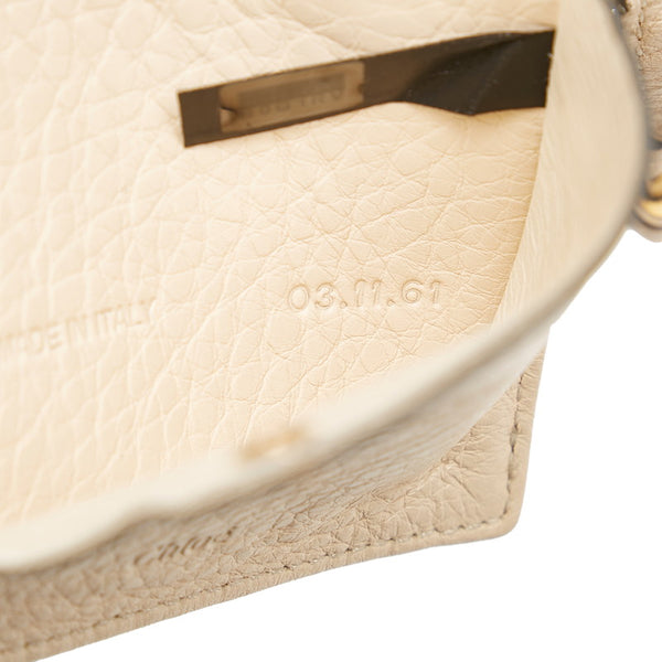 クロエ パディントン 手帳カバー システム手帳 ミニ6穴 アイボリー レザー レディース Chloe 【中古】