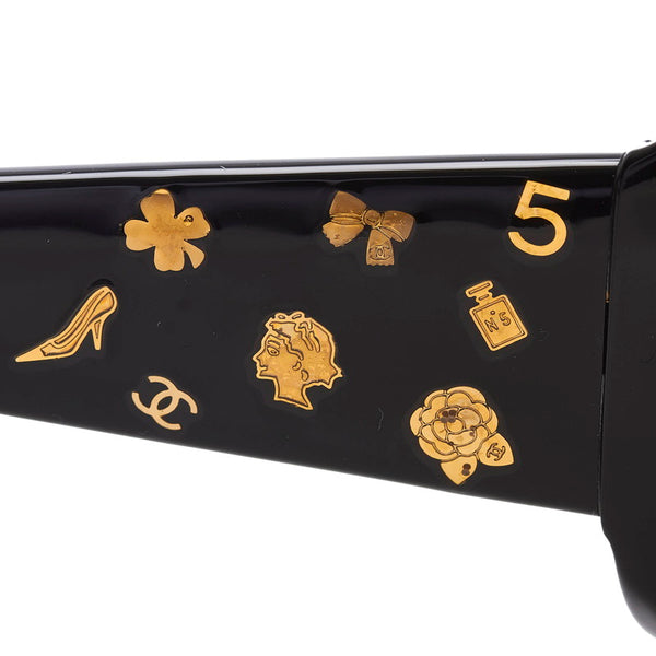 シャネル サングラス 5123 c 818 73 ブラック ブラウン プラスチック レディース CHANEL 【中古】