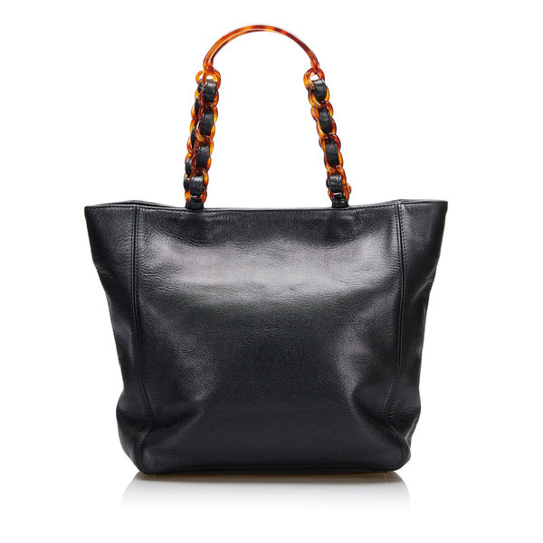 シャネル ココマーク トートバッグ ショルダーバッグ ブラック キャビアスキン レディース CHANEL 【中古】