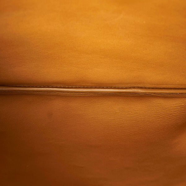 セリーヌ バイカラー クラッチバッグ ブラック ブラウン レザー レディース CELINE 【中古】