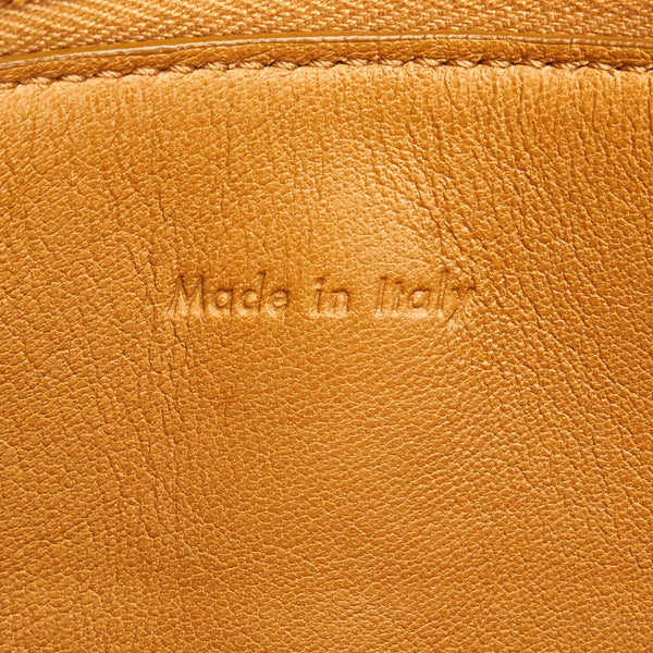 セリーヌ バイカラー クラッチバッグ ブラック ブラウン レザー レディース CELINE 【中古】