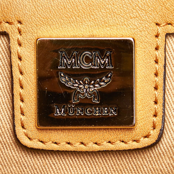 エム シー エム ヴィセトス ハンドバッグ ブラウン レザー レディース MCM 【中古】