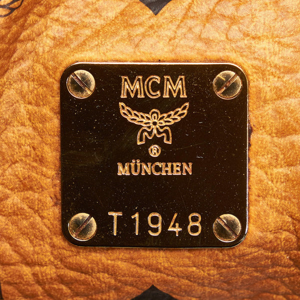エム シー エム ヴィセトス ハンドバッグ ブラウン レザー レディース MCM 【中古】