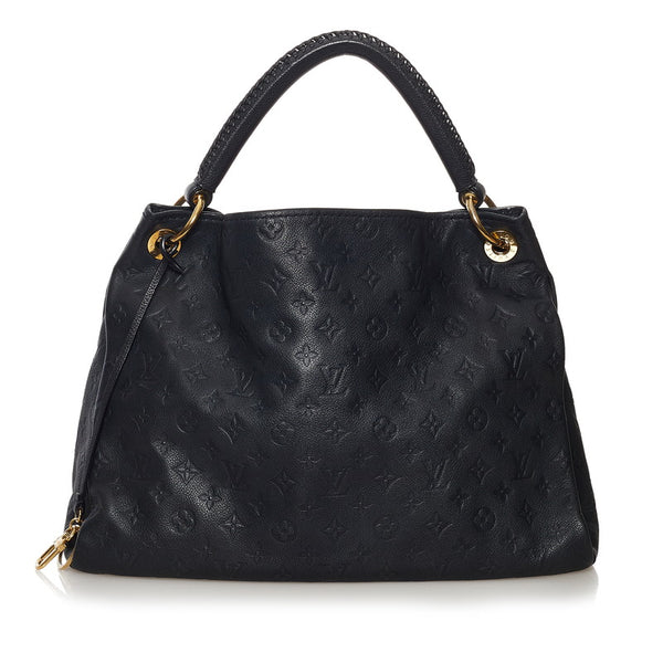 ルイ ヴィトン モノグラム アンプラント アーツィ―MM ワンショルダーバッグ M93448 アンフィニ ネイビー レザー レディース LOUIS VUITTON 【中古】