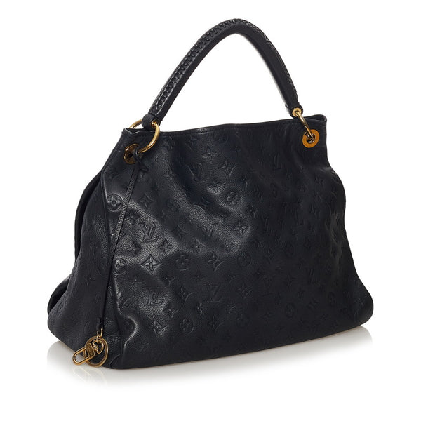ルイ ヴィトン モノグラム アンプラント アーツィ―MM ワンショルダーバッグ M93448 アンフィニ ネイビー レザー レディース LOUIS VUITTON 【中古】