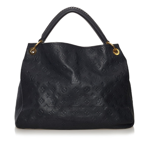 ルイ ヴィトン モノグラム アンプラント アーツィ―MM ワンショルダーバッグ M93448 アンフィニ ネイビー レザー レディース LOUIS VUITTON 【中古】