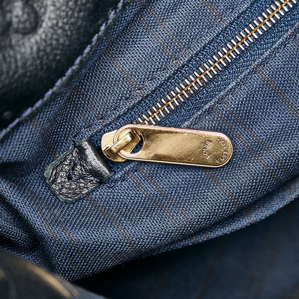 ルイ ヴィトン モノグラム アンプラント アーツィ―MM ワンショルダーバッグ M93448 アンフィニ ネイビー レザー レディース LOUIS VUITTON 【中古】