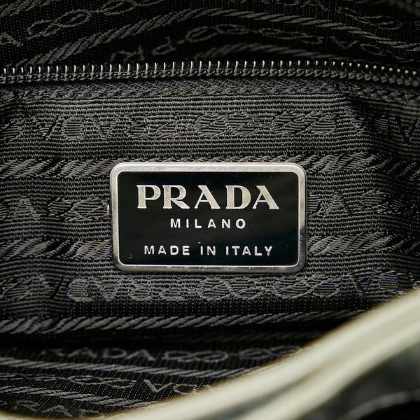 プラダ ポコノ ハンドバッグ B8835 カーキ クリア ナイロン プラスチック レディース PRADA 【中古】