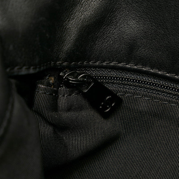 シャネル ココマーク ショルダーバッグ ブラック ラムスキン レディース CHANEL 【中古】