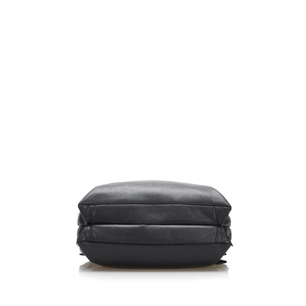 シャネル ココマーク ショルダーバッグ ブラック ラムスキン レディース CHANEL 【中古】