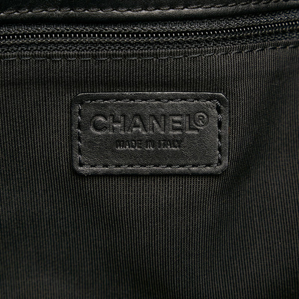シャネル ココマーク ショルダーバッグ ブラック ラムスキン レディース CHANEL 【中古】