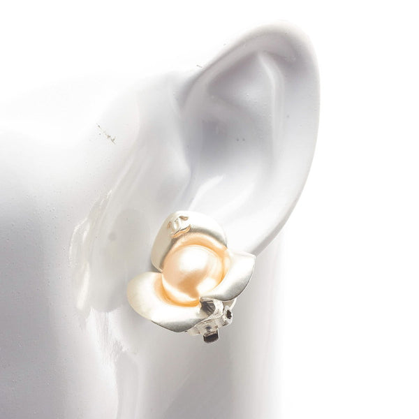 シャネル ココマーク フラワー イヤリング シルバー メタル レディース CHANEL 【中古】