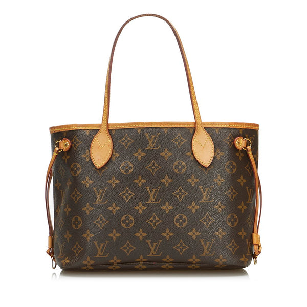 ルイ ヴィトン モノグラム ネヴァーフルPM ハンドバッグ トートバッグ M40155 ブラウン PVC レザー レディース LOUIS VUITTON 【中古】