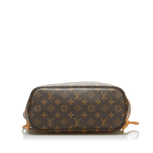 ルイ ヴィトン モノグラム ネヴァーフルPM ハンドバッグ トートバッグ M40155 ブラウン PVC レザー レディース LOUIS VUITTON 【中古】