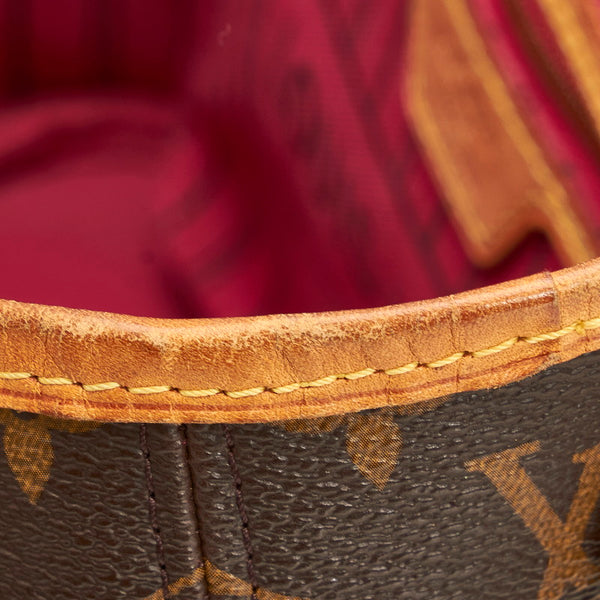 ルイ ヴィトン モノグラム ネヴァーフルPM ハンドバッグ トートバッグ M40155 ブラウン PVC レザー レディース LOUIS VUITTON 【中古】