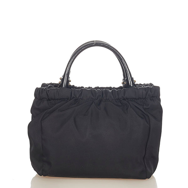 サルヴァトーレフェラガモ ヴァラリボン ブラック ナイロン パテントレザー ハンドバッグ ショルダーバッグ 2WAY レディース Salvatore Ferragamo 【中古】