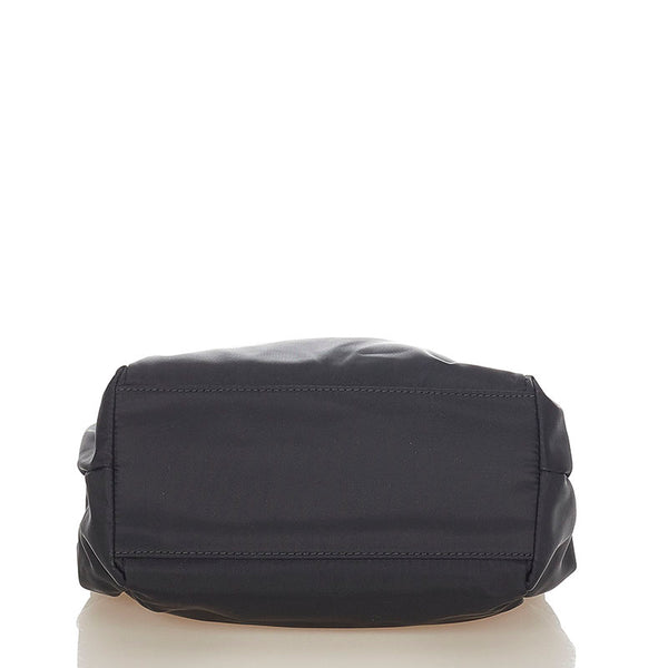 サルヴァトーレフェラガモ ヴァラリボン ブラック ナイロン パテントレザー ハンドバッグ ショルダーバッグ 2WAY レディース Salvatore Ferragamo 【中古】