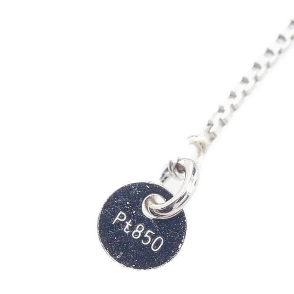 Pt900 プラチナ Pt850 プラチナ ダイヤ0.276ct ダイヤ0.01ct ネックレス レディース 【中古】