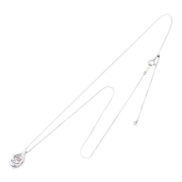 Pt900 プラチナ Pt850 プラチナ ダイヤ0.276ct ダイヤ0.01ct ネックレス レディース 【中古】