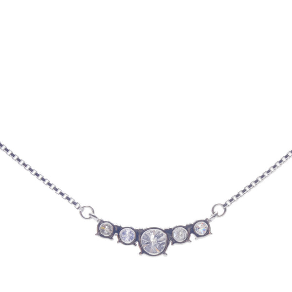 Pt850 プラチナ ダイヤ1.01ct ネックレス レディース 【中古】