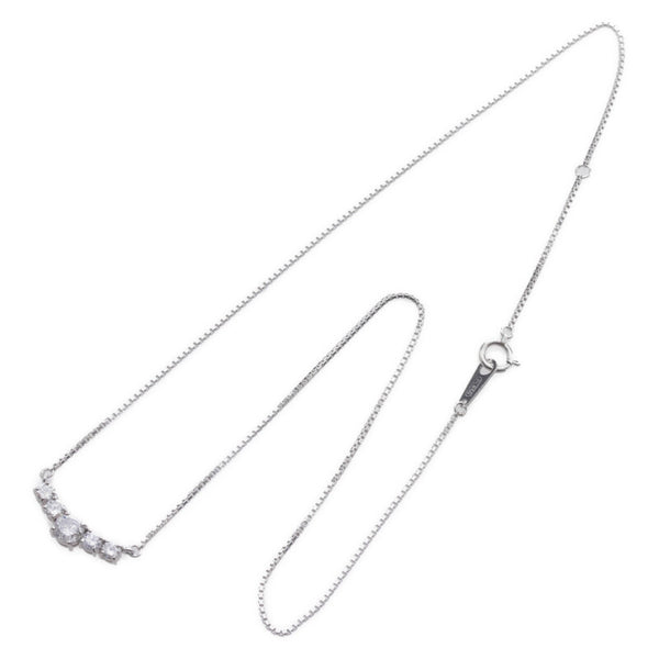 Pt850 プラチナ ダイヤ1.01ct ネックレス レディース 【中古】