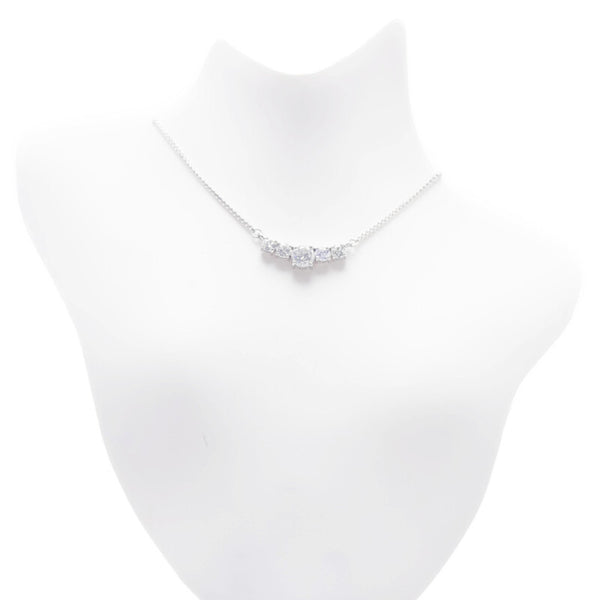 Pt850 プラチナ ダイヤ1.01ct ネックレス レディース 【中古】