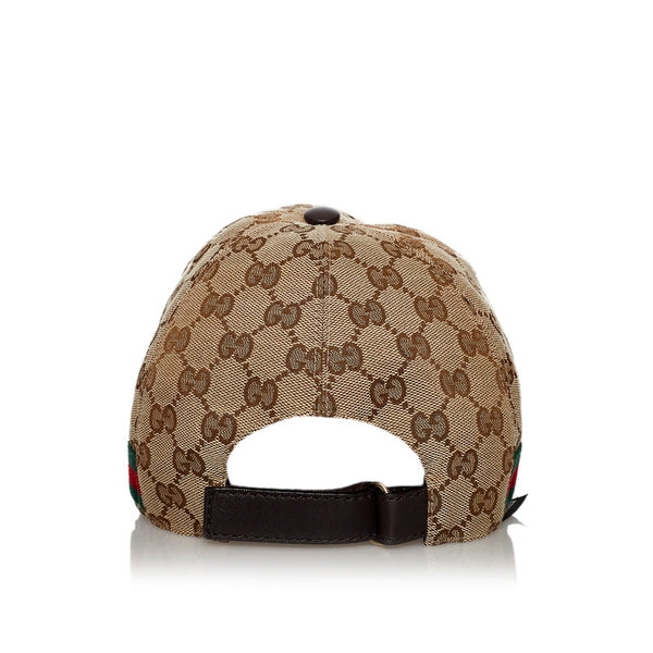 グッチ GGキャンバス ベースボールキャップ L 200035 ベージュ ポリエステル コットン ポリアミド キャップ レディース GUCCI 【中古】