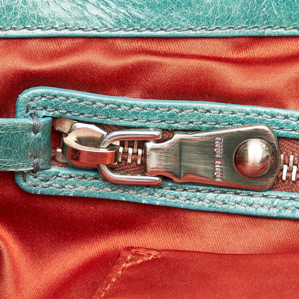 ミュウミュウ ビジュー イントレチャート ハンドバッグ マルチ レザー レディース MIUMIU 【中古】