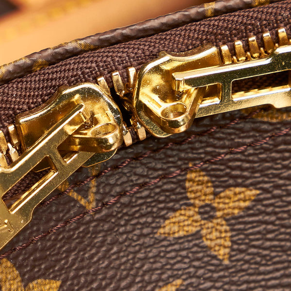 ルイ ヴィトン モノグラム キーポル55 ボストンバッグ M41424 ブラウン PVC レザー レディース LOUIS VUITTON 【中古】